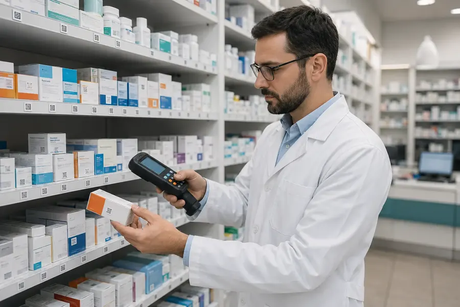 Farmacia con sistema RFID para trazabilidad de medicamentos — Serdoc